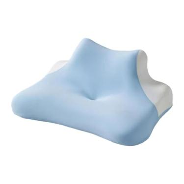 Imagem de Fxzqgnh Travesseiro de Cama Removível E Confortável para Apoio Da Cabeça, Queixo E Costas, Ideal para Adultos Que Dormem Deitados Ou Apoiados Na Cama, Azul Claro, Tamanho real