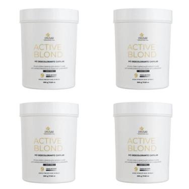 Imagem de Kit  4 Pó Descolorante Active Blond  Dyusar 9 Tons