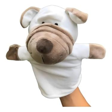 Imagem de Fantoche De Mão Pelúcia Animal Cachorro, Ideal Para Entretenimento E Criatividade 25cm