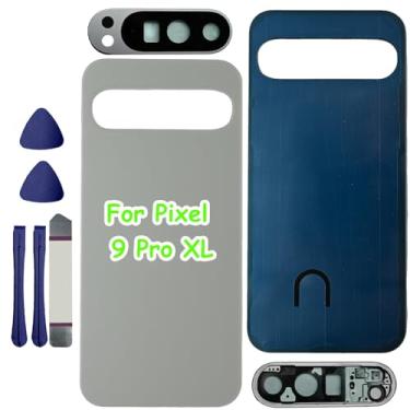 Imagem de Para Pixel 9 Pro XL Vidro Traseiro Substituição para Google Pixel 9 Pro XL 5G Capa Traseira Porta de Vidro com Fita Pré-Instalada e Lente de Câmera + Ferramentas (Hazel)