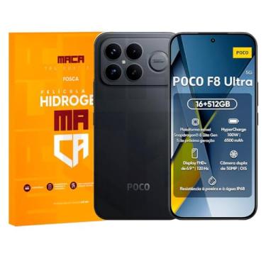 Imagem de Película Hidrogel Frente+ Verso Mi Poco F8 Ultra Fosca Ou Hd Cor:transparente