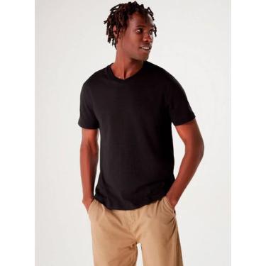 Imagem de Camiseta Manga Curta Hering N2K5 Masculina Flamê Algodão T. P/XXG, M, 