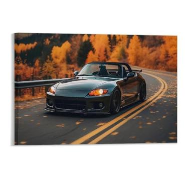 Imagem de HouLaiZhe Jdm Sports S2000 pôsteres de outono lona estética decoração de quarto pintura de parede impressões de sala de galeria decoração de parede para quarto sala de estar escritório 11 x 17