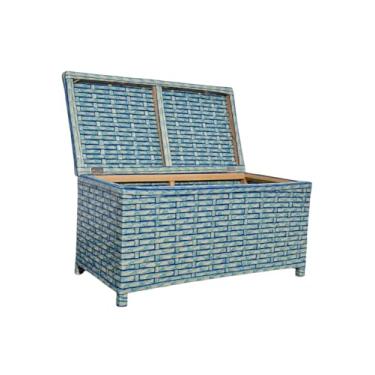 Imagem de Baú Horizontal Organizador para Brinquedos e Roupas, 60x30x30 cm (AZUL VENEZA)