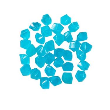 Imagem de 200pcs Pedras que brilham no escuro fluorescentes de resina em forma diamante Decoração para aquário Paisagem aquática Jardim Caminho do