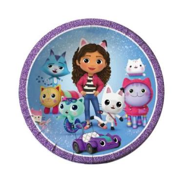 Imagem de Decorações De Festa De Aniversário Gabby Dollhouse Rosa, Suprimentos P