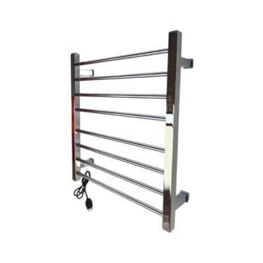 Imagem de Toalheiro Térmico Cromado com Alexa - Konnen Metais - com Fiação Embutida Cromado controle via Alexa - SEC-TM-CRA
