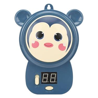 Imagem de TOPINCN Contador de Toque para Treinamento Em, Contador de Salto de Transmissão de Voz Inteligente Com 3 Ventosas Fortes, Componentes Plásticos e Eletrônicos para Crescimento e (Azul)