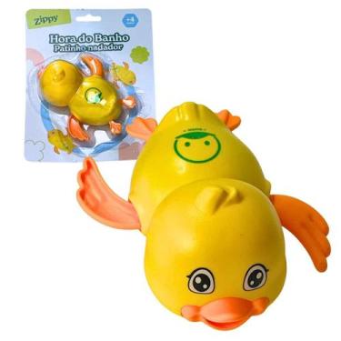 Imagem de Patinho Nadador, Zippy Toys, Brinquedo De Banho Para Bebês, Nada De Ve