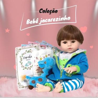 Imagem de Bebe Reborn Menino Girafinha Realista 46cm Com Acessórios - Cegonha Re