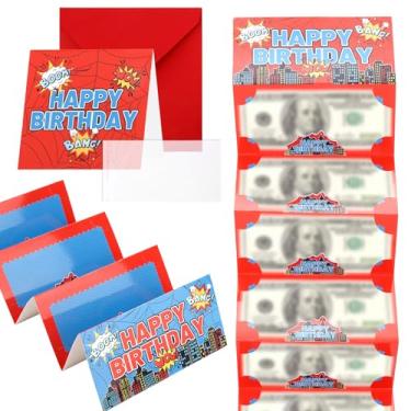 Imagem de Aranha Porta-Dinheiro para Aniversário, Envelope para Dinheiro Presente com Tema de Aranha com Cartão de Felicitações e Sacos Plásticos Transparentes for Homens Mulheres e Crianças