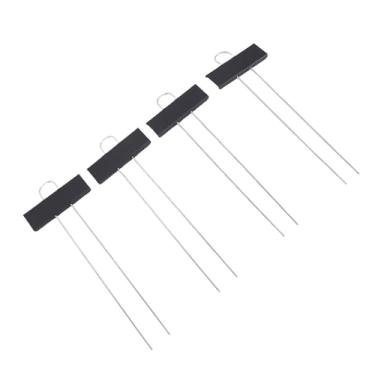 Imagem de KUIDAMOS Conjunto de Etiquetas de Plantas à Prova de Intempéries Galvanizadas Com 30 Marcadores de Jardim de Metal Elegantes para Estufas, Vasos e Canteiros de Flores (Preta)