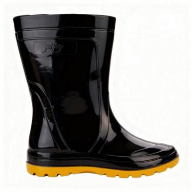 Imagem de Bota Galocha Grendene kids Pega Forte Infantil, Preto amarelo, T4