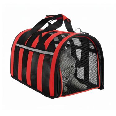 Imagem de Bolsa Transporte Pet Gato Cachorro Animais Estimaçao Coelho Hamster Porquinho Passeio Viagem Confortavel Carro Aviao