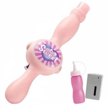 Imagem de Máquina De Bolhas Com Fumaça, Luz e Música + Refil Incluso – Super Kit Infantil (ROSA)