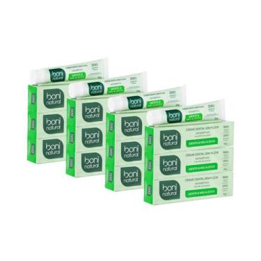 Imagem de Kit 12X Creme Dental Boni Natural Menta e Melaleuca 90g