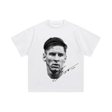 Imagem de Camiseta Vintage De Futebol Leo Messi Masculina E Feminina Casual De M