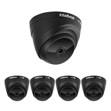 Imagem de Kit 5 Câmeras Multi HD 2 Megapixels 20m VHD 1220 D G8 BLACK Intelbras