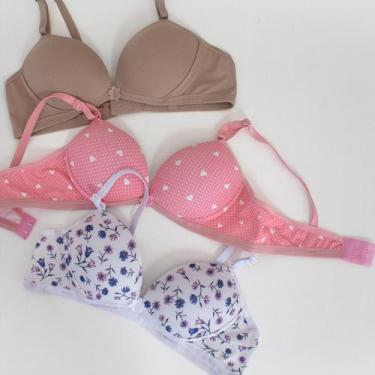 Imagem de Kit 3 Sutian Infantil Top Bojo Adolescente Moça - Empório da Roupa, Li
