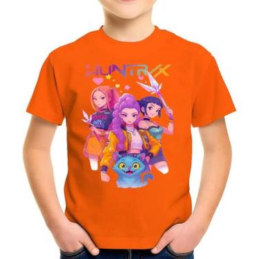 Imagem de Camiseta Camisa Infantil Juvenil Menina Menino Huntrix Guerreiras do K