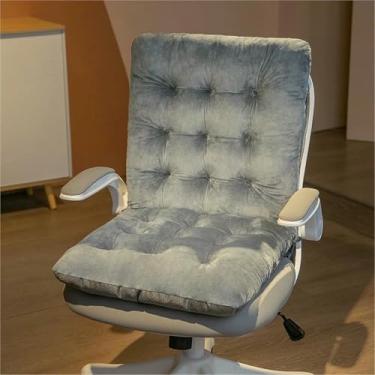 Imagem de Almofada macia para cadeira de balanço, almofadas para assento e encosto com base antiderrapante, almofadas de encosto de peça única, para escritório, carro, casa, sala de jantar e cozinha.