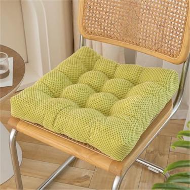 Imagem de Almofadas para cadeiras de jantar, com base antiderrapante, almofadas para assento de cozinha com amarras, almofada de assento lavável para sala de jantar interna.
