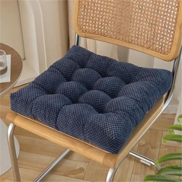 Imagem de Almofadas para cadeiras de jantar, com base antiderrapante, almofadas para assento de cozinha com amarras, almofada de assento lavável para sala de jantar interna.