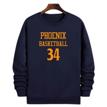 Imagem de Blusa Moletom Gola Basquete Phoenix Basketball número 34 - Loja Click 