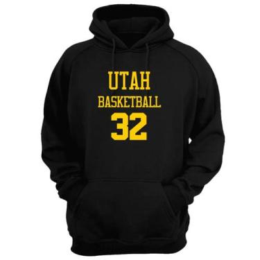 Imagem de Blusa Moletom Capuz Basquete Utah Basketball número 32 - Loja Click Ca