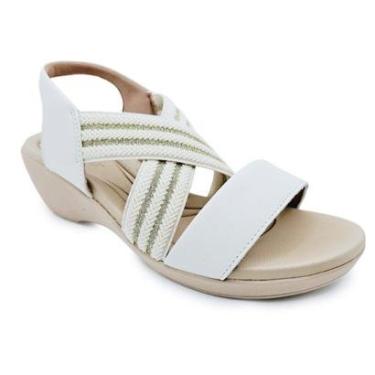 Imagem de Sandália Usaflex Anabela com Elástico Cruzado-Feminino