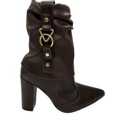 Imagem de Bota Vizzano Cano Médio Feminino Bico Fino-Feminino