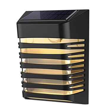 Imagem de Lâmpada de Parede Decoração Solar Ambiente Pátio LEDs Iluminação Paisagem com Energia