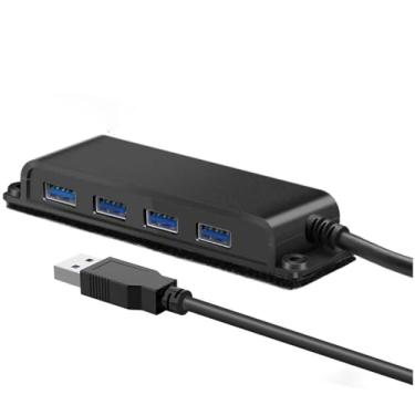 Imagem de Base de mesa USB A 3.0 com 4 portas, hub de dados USB fixável, portátil, com cabo de 100 cm para Surface Pro com porta USB A, Surface Laptop, Go, iMac, XPS, notebook, pen drives USB 20