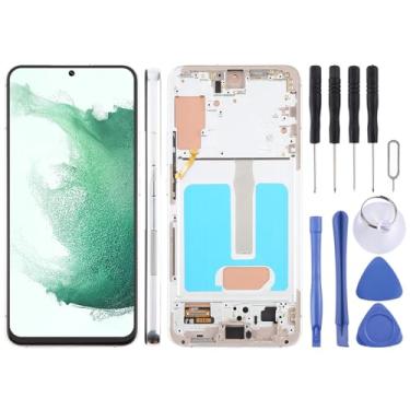 Imagem de Hiregolish Peças de reparo de tela, para Samsung Galaxy S22+ 5G SM-S906B digitalizador de tela LCD TFT de 6,4 polegadas, conjunto completo com moldura, não suporta identificação de impressão digital