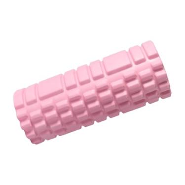 Imagem de menolana Rolo de espuma para fitness, equipamento leve de EVA com 30 cm de textura, rolo de massagem para o corpo todo, ferramenta de massagem para treinamento, Rosa