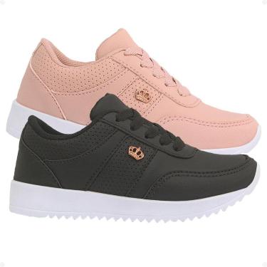 Imagem de Kit 2 Pares Tênis Casual Infantil Feminino Meninas FXB Escolar Dia a Dia-Feminino