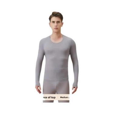 Imagem de Conjunto De Roupa Térmica Masculina Ultrafina Heattech Com Ácido Hialu