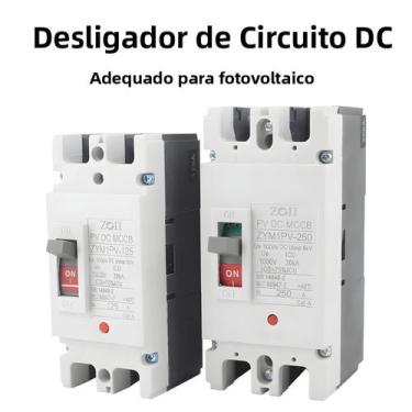 Imagem de Disjuntor CC De Caixa Moldada Solar 150A 250A Com Proteção Contra Sobr