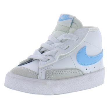 Imagem de Nike Blazer Mid '77 BT (infantil), Summit branco/pó fóton/branco/azul aquário, 17