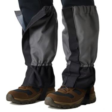 Imagem de Polainas plus size para botas de caminhada, proteção de perna impermeável e ajustável para comer ervas daninhas, uso ideal como polainas de carrapato para botas de caminhada, polainas de botas para