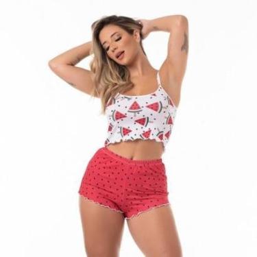 Imagem de PIJAMA VIRGINIA CROPPET ONDINHA PERSONAGENS ATACADO BABYDOOL-Feminino