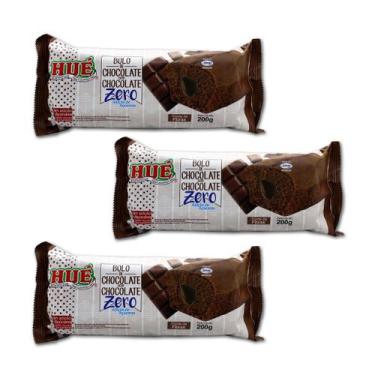 Imagem de Bolo de chocolate com recheio de chocolate zero açúcar pacote 200g hué