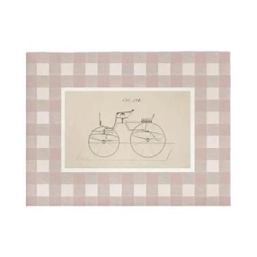 Imagem de Pôster De Parede Rosa Vintage Para Quarto Infantil: Cisne E Coelho Em 