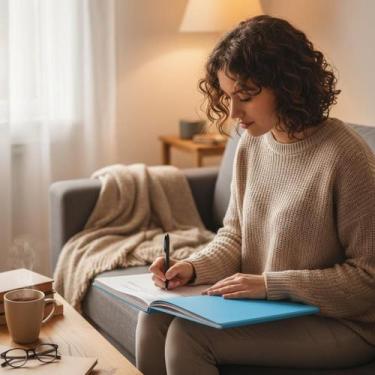 Imagem de Caderno Grande Capa Dura 96 Folhas Azul - Papel Sulfite A4 210x297mm E