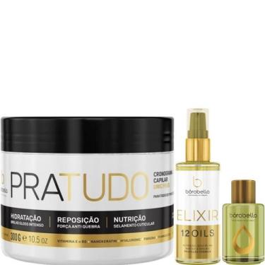 Imagem de Borabella Máscara Pratudo 300g + Elixir 60ml + Óleo Argan 7ml