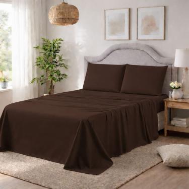 Imagem de Jogo Lençol King 400 Fios Micropercal 4 Peças – Conforto Toque Sedoso