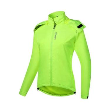 Imagem de Jaqueta De Ciclismo Feminina Impermeável, Respirável E À Prova De Vent