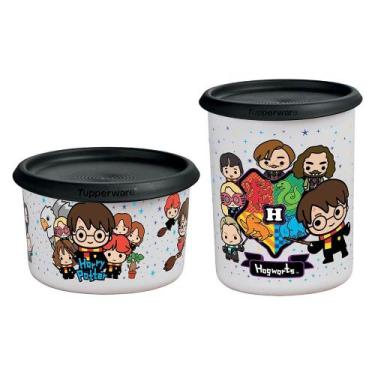 Imagem de Kit Potes Tupperware Instantânea Mágica Harry Potter Colorido 575ml e 