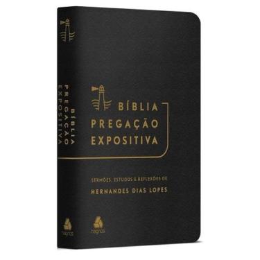 Imagem de Livro - Bíblia Pregação Expositiva | RA |PU luxo preto