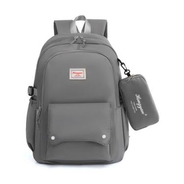 Imagem de Mochila Feminina Juvenil Estilosa Fashion Reforçada - Diversas, Cinza